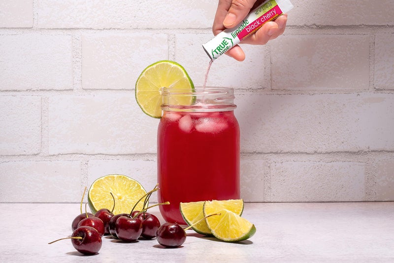 True Citrus TRUE LIME Black Cherry Limeade Drink Mix (10 Packets) | Made from Real Limes | No Preservatives, No Artificial Sweeteners, Gluten Free | Water Flavor Packets & Water Enhancer with Stevia - Image 5